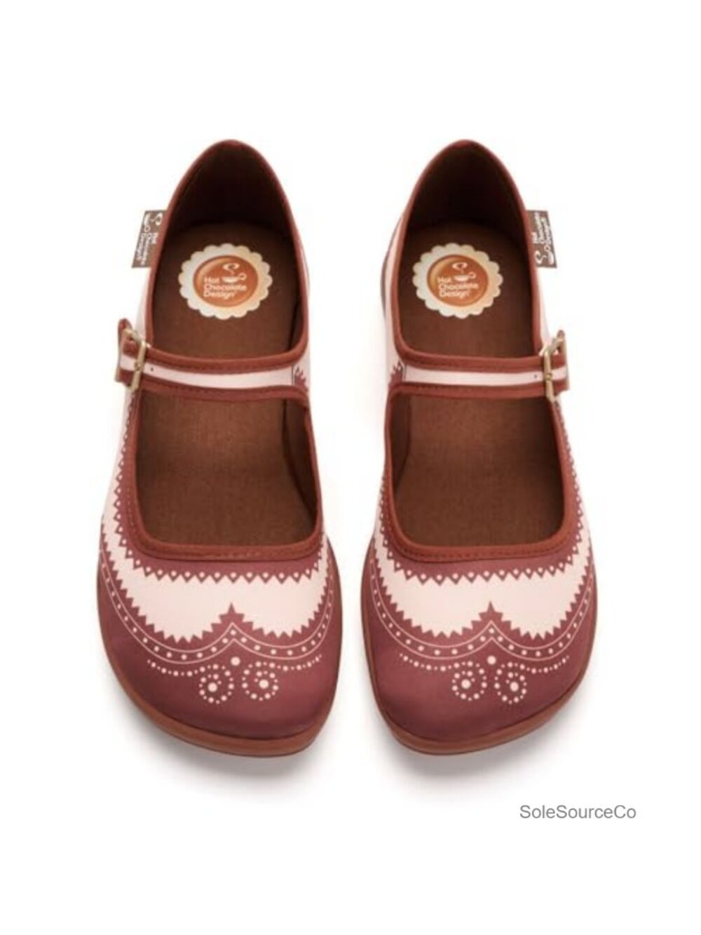 Women's Vegan Leather Statement Mary Jane Flats Buckle Comfort